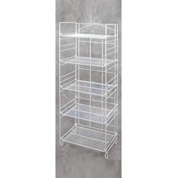 5-TIER ADJUSTABLE CHIP DISPLAY RACK MERCHANDISER - 21-264 -WHITE