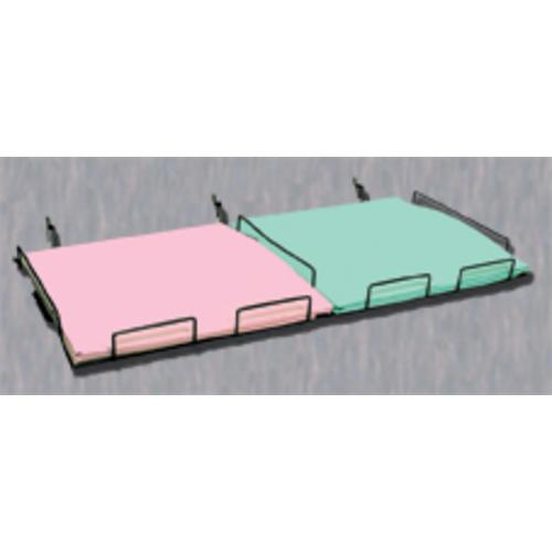 WHITE WIRE UNIVERSAL 2-SLOT PAPER SHELVES 12"X12" 21-697