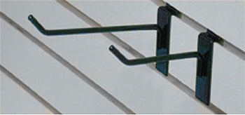 (image for) Black 6" Slatwall Hooks