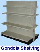 (image for) Double Sided Island & Wall Store Shelving
